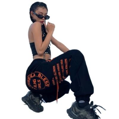 China 2022 Spring and Autumn Hip Hop Harem Pants QUICK DRY Women Harajuku Jogging Black Casual Pants Shape Sweatpants for sale