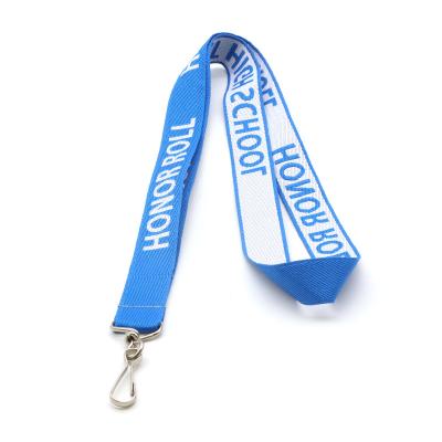 China Custom Metal Hook Silk Screen Promotional Gifts High Quality Polyester Sublimation Polyester Nylon Lanyards With Swivel Hook for sale