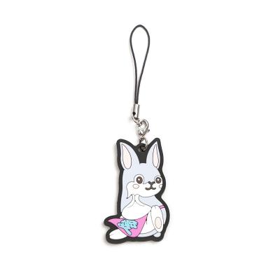 China Custom Advertising / Promotion Gift Wholesale Cheap Price PVC Bag Safe Custom Rabbit Keychains for sale