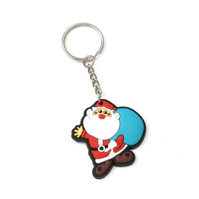 China Promotional Wholesale Cheap Custom PVC Cartoon Material Advertising / Promotion Gift Cute Designer Keychains for sale