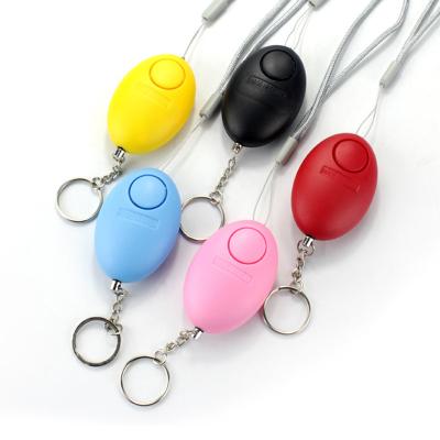 China Environmental Friendly Wholesale Custom Self Defense Security Pepper Spray Push Alarm Flashlight Keychains Set With Led Light for sale