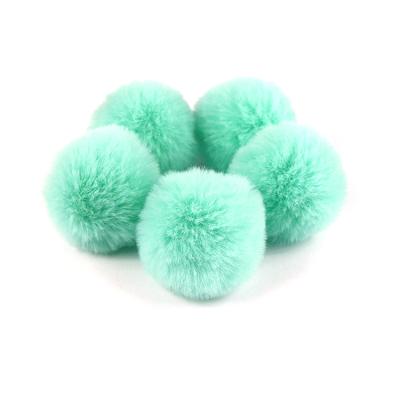 China Fasion Custom 100% Plushie Bear Plushfur High Quality Custom Horse Pom Pom Keychain for sale