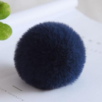 China Fasion Kawaii High Quality Wholesale Fuzzy Pom Velvet Hair Furball Keychains Cute for sale