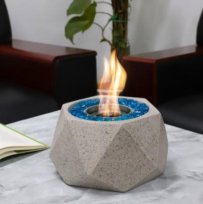 China Hot Selling Concrete Table Outdoor Concrete Pit Stocked Amazon Fire Pit Grc Table Fire Pit Tirepit Mini Fire Pit Concrete Portable for sale