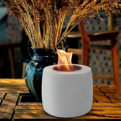 China Mini Tabletop Fireplace Bio Fuel Fireplace Kerosene Lamp Table Fire Pit Easily Cleaned Portable Fire Bowl Wholesale Desktop Mine Fire Top Table for sale