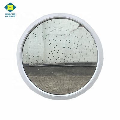 China Best Quality UPVC Fixed Chinese PVC Frame Round Screen Window for sale