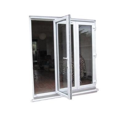 China Waterproof UPVC Mosquito Net Frame Black Cheap Outdoor Caravan Entrance Entrance Door for sale