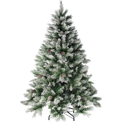 China Environmental friendly custom snowfall assembled artificial Christmas tree woodland christmas tree arbol green navidad for sale