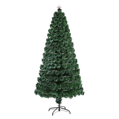 China Environmental Friendly Customizable Size Red Blue Led Fiber Optic Christmas Tree For Holiday Celebration Decor for sale