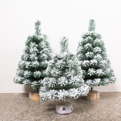 China Environmental Friendly Make Mini Tabletop Small Cedar Snowy Artificial Christmas Cedar Tree For Home Decoration for sale