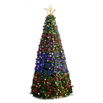 China Beautiful Factory Direct 4M 5M 8M 10m To 15 Meters High Quality Giant Outdoor Rainbow Christm Decoration Led PVC Artificial Christmas Tree for sale