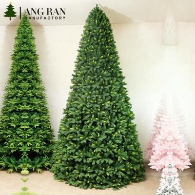 China Customizable High Quality Giant Outdoor PVC PE Decoration Mixed Beautiful Size Artificial Christmas Tree for sale