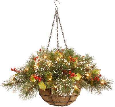 China 2020 Beautiful Design Outdoor Artificial Pine Needle PVC Christmas Decorated Christmas Wreath Customizable for sale