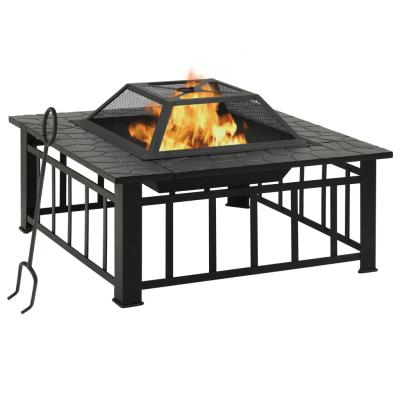 China Stocked Garden Fire Pit With Poker 31.9x31.9