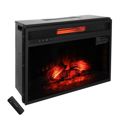 China New 26 Inch 1500w Adjustable Decorative Temperature Auto-shutoff Remote Control Electric Fireplace for sale