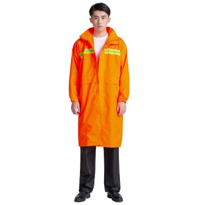 China High Quality Reflective PU/PVC Raincoat Rain Wear Safety Raincoat Medium Size for sale