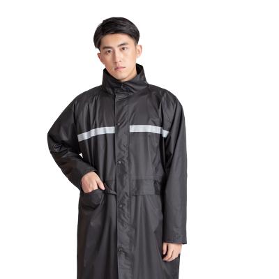 China Reflective Waterproof Breathable Raincoat Fashion Long Waterproof Reflective Anorak for sale