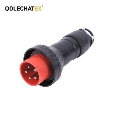 China ATEX IP65 5pin 3P+N+E WF2 Anti Corrosion 16a 16amps Industrial Waterproof Explosion Proof Socket for sale