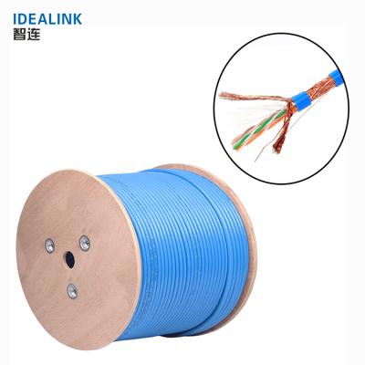 China Telecommunication wholesale price 4 pairs SFTP cat6 indoor network cable, PVC jacket 305m cable cat 6 for sale