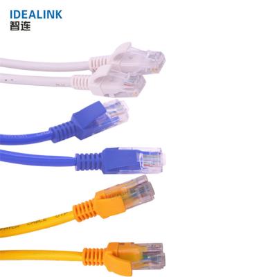 China Telecommunication Utp Patch Cords Cat5 Patch Cable Multi Colored Shield Rj45 Cat 5 Flat Ethernet Patch Cable for sale