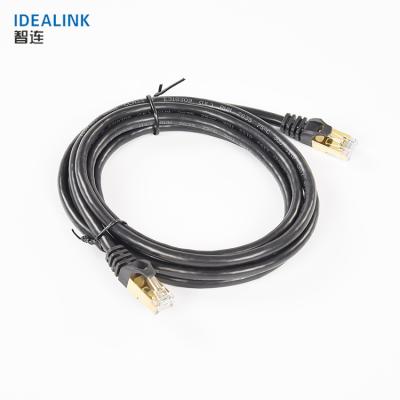 China Telecom OEM ODM Shielded SSTP 1 Meter D-Link Lan Cat 7 Patch Cable Cord With RJ45 for sale