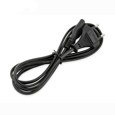 China Cheap Wholesale Price COMPUTER AC PC Power Extension Cable With Plug 2 Pin Eu Laptop Power Cord for sale