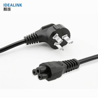 China COMPUTER 3 Pin Power Cord Connector Computer , Electrical Power Cord For Laptop for sale