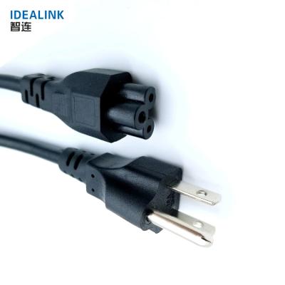 China Best Selling COMPUTER Products Supply With USA Plug 3 Pin Power Cord , Laptop Power Cord Extension Cable for sale