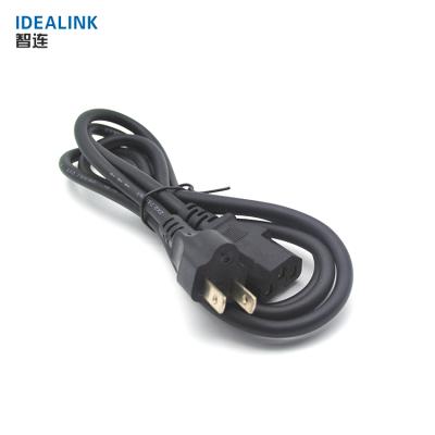 China A.W.G. 14 Standard COMPUTER Delivery Extension Cable USA Power Cord 2 pin quick American plug for sale