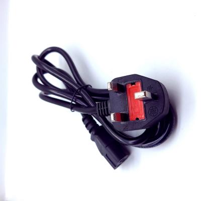 China UK Telecom 3 Prong BS Monitor Power Cord Cable Power Cord For Laptop And Computer for sale