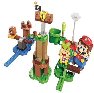 China DIY TOY juguetes bloc legoing reproduction bricks play set 60020 Mario House Yoshi Expansion Set building block toy for kids age 6+ 71360 for sale