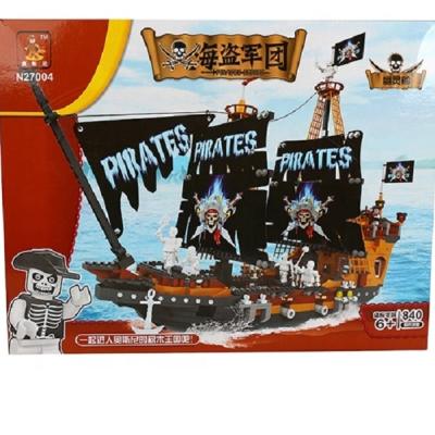 China DIY TOY Educational Bricks Play Set AUSINI--Children's Plastic Building Block Pirate Building Block Toy for sale