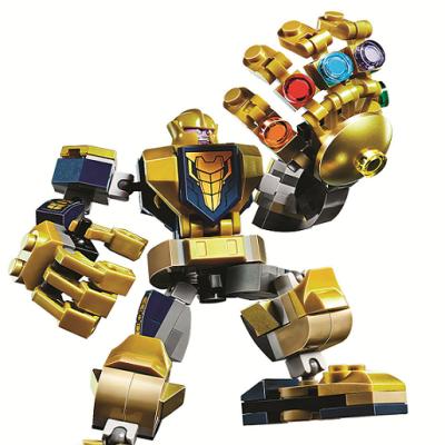 China DIY TOY Educational Bricks Play Set 11504 Thanos Mech Building Block Toy for Age 6+ Kids76141 for sale