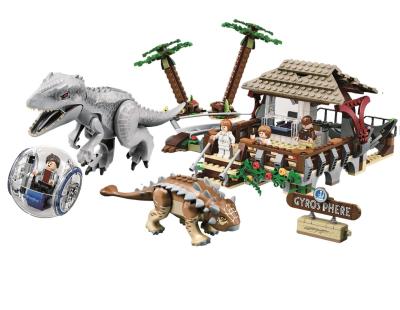 China DIY TOY Educational Bricks Play Set 11580 Indominous Rex vs Ankylosaurus building block toy for kids age 6+ 75941 for sale