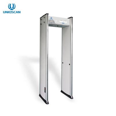 China Temperature Measuring Walk Through Metal Detector PVC panel with fireproof material zu verkaufen