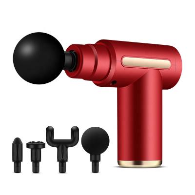 China Cordless Massage Gun Thruster Gun Muscle Massager Rechargeable Deep Electric Percussion Adjustable Massager for sale