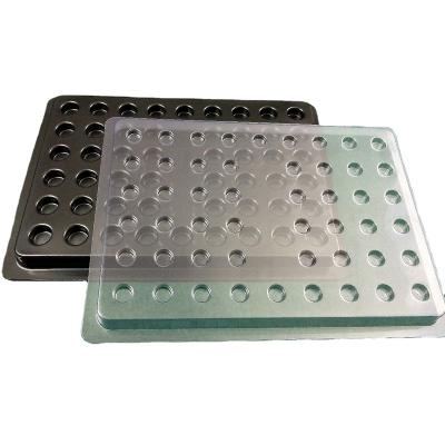 China Esd Tray Customized Blister Shaped Plastic Tray Antistatic PVC Plastic PCB PCB ESD Vacuum Tray for sale