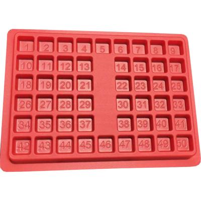 China Esd Tray Customized Plastic Blister Tray Antistatic PVC Tray Plastic ESD PCB Tray Red for sale