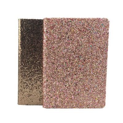 China Custom Hardcover ModernQiu A5 Size Glitter Business Notebook Organizer for sale