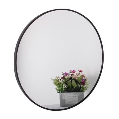 China Minimalist Custom Gold Mirror Balance Floor Mirror Station or Wall Arch Black Aluminum Square Mirror for sale