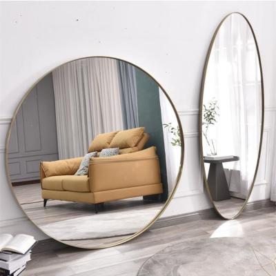 China Aluminum Profile Furniture Frame Modern Minimalist Decorative Aluminum Wall Mirror for sale