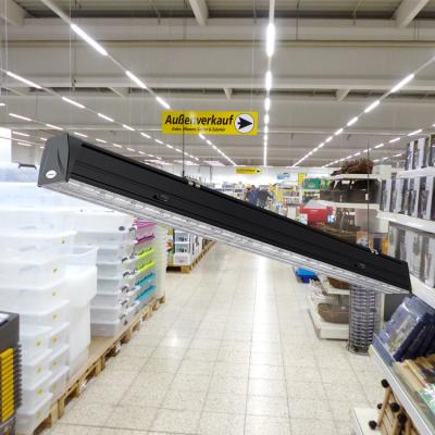 China Newest Supermarket Modular Linear Lighting System 160lm/W Continuous Suspended Linear Lighting Supermarket Linear Lighting Lights for sale