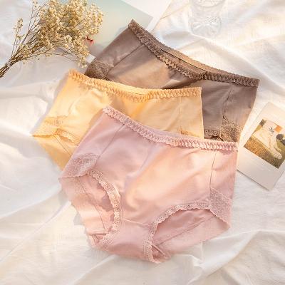 China Antibacterial Low Modal Nylon Trim Shapewear Lace Breathable Comfortable See Through Best Selling Celana Dalam Elastic Women's Panties for sale