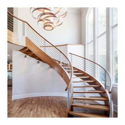 China Modern Indoor Curved Staircase Factory Direct Supply Curved Staircase Cost Beige Marble Stairs for sale