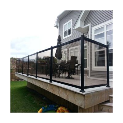 China Factory Modern Staircase Foshan Glass Railing Designs Newest Glass Fence Panels Glass Railing Post for sale