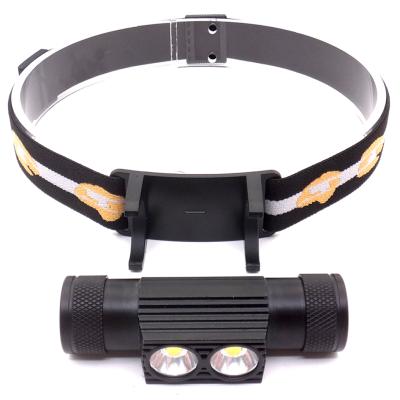 China New Popular Mining Rechargeable Headlight Camping Running Rechargeable Head Lamp Light Flashlight Headlamps for sale