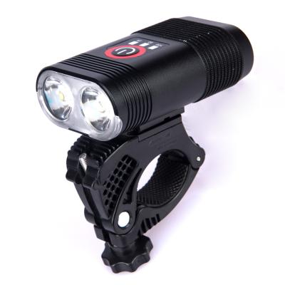 China Alloy Bike Front Light Rainproof USB Rechargeable Bicycle Headlight LED 1800mAh 450LM Bicycle Aluminum Recycling Lamp for sale