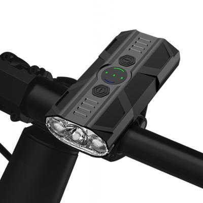 China Aluminum Alloy HIGH Lumen 5 Modes Cycling Mountain Front Bicycle Head Light Lamp, USB Rechargeable LED Bicycle Bike Light for sale