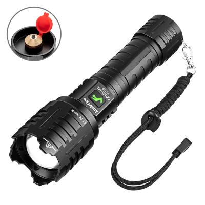 China Zoomable Strobe LED Flashlight Tactical Torch Self Defense Camping Rechargeable Flashlight for sale