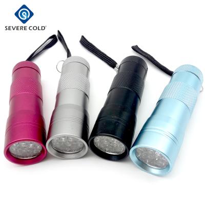 China Camping 12 Led Uv Flashlight Urine Examing 395-400nm LED Flashlight Promotional UV Torch for sale